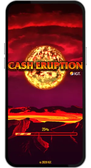 Loading Screen with Volcano Background
